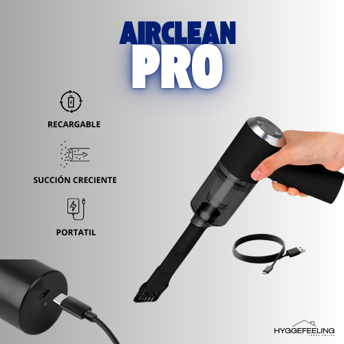 AirClean Pro: La Aspiradora Portátil Que Transforma Tu Limpieza